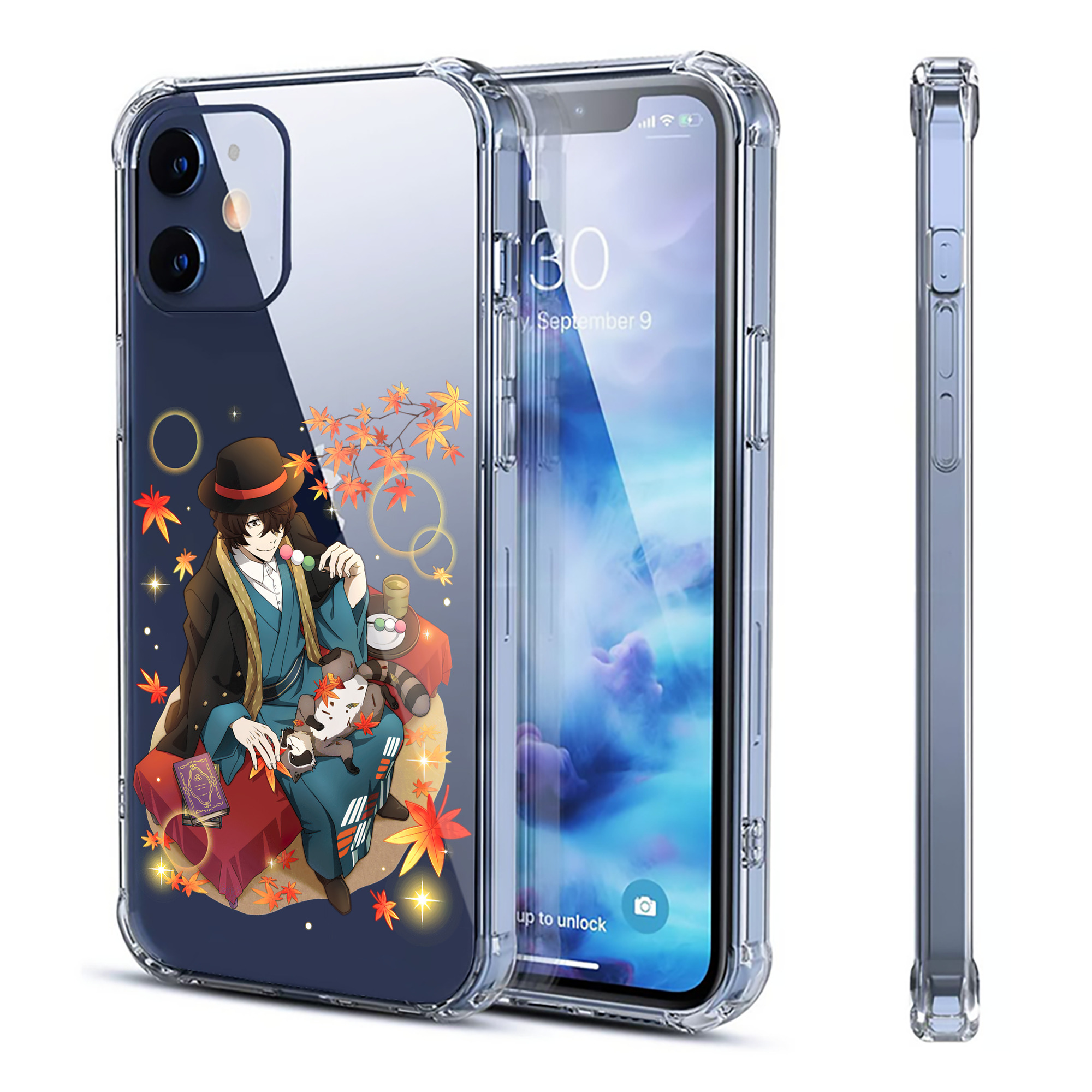 （画像用） 文豪ストレイドッグス Bungo Stray Dogs 【iPhone 12シリーズ対応】透明スマホケース（クリアソフトケース）